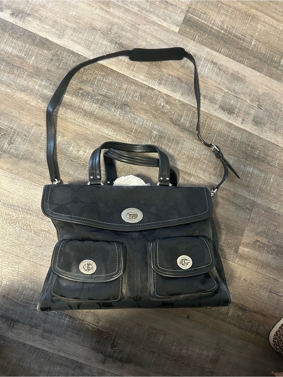 Coach Other - Coach Black Signature Canvas Convertible Messenger Brief